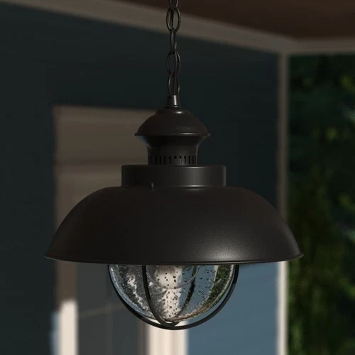 Vaxcel - Harwich 1-Light Outdoor Pendant in Coastal and Barn Style 10.75 Inches - Picture 4 of 4