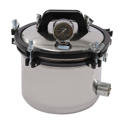 8L Portable Lab Dental Steam Autoclave Sterilizer Stainless Steel High Pressure