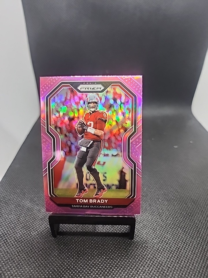 2020 Prizm Tom Brady Pink Holo Prizm Refractor SP #255 Tampa Bay Bucs Rare NFL