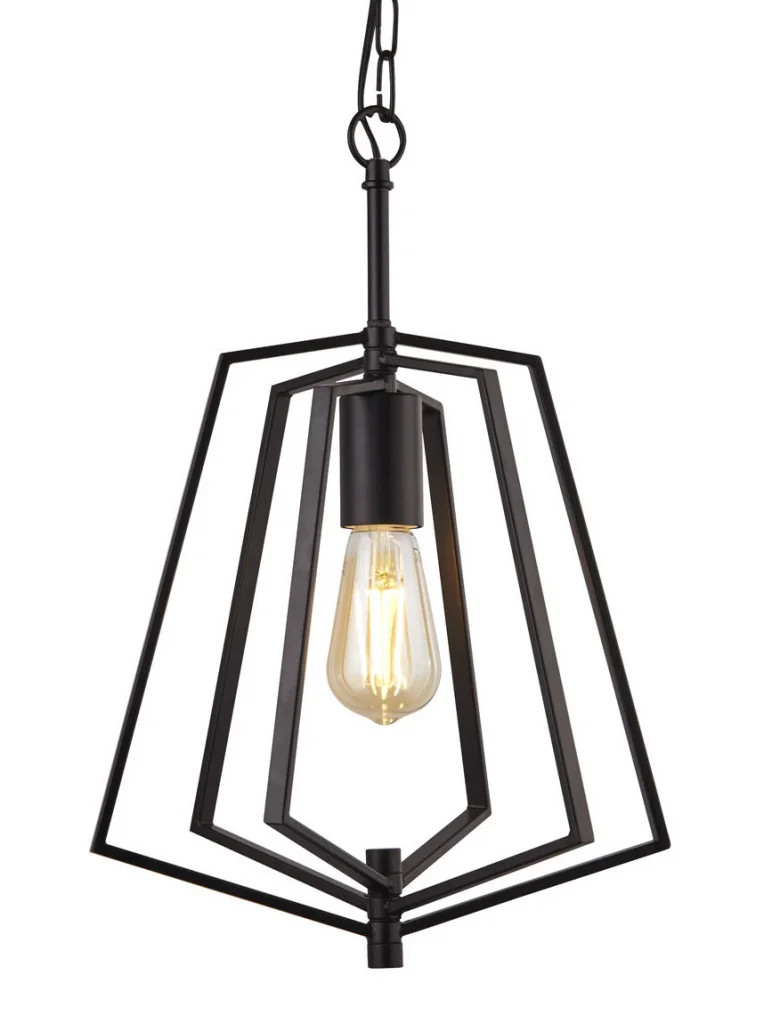 Ceiling Light Black Slinky Matt Searchlight 7971BK