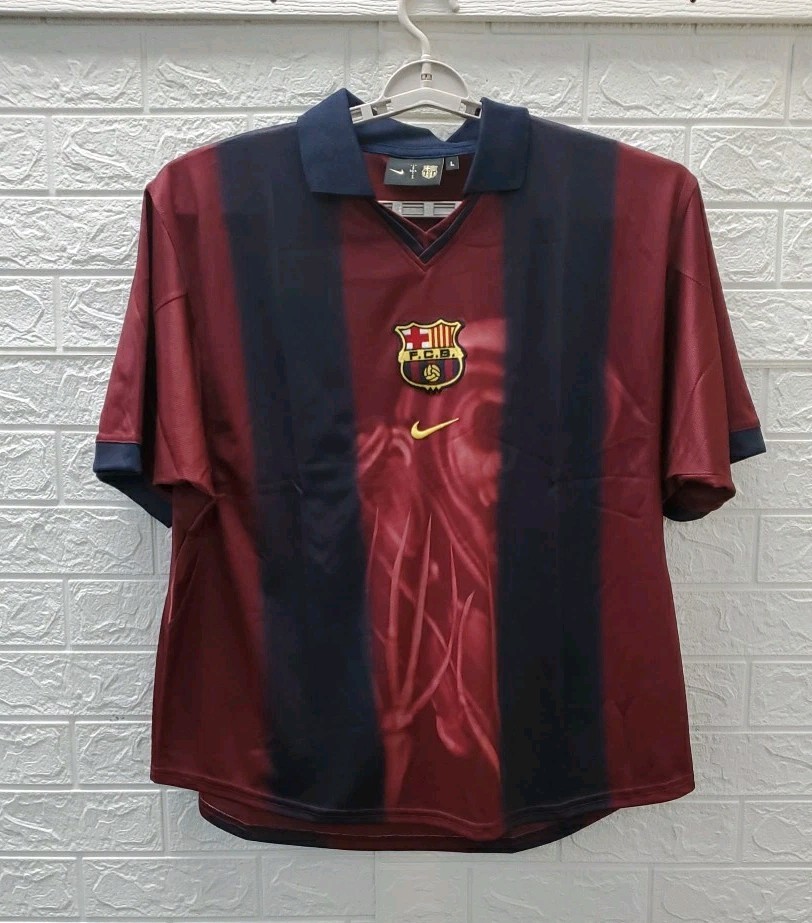 記念グッズ CJ X NIKE X FC BARCELONA RETRO 2000/01L CJ X NIKE X FC BARCELONA RETRO 2000/01 HOME SKELETON JERSEY SIZE L