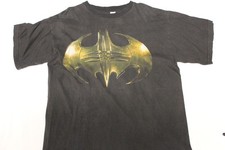 Vintage 1995 Rare Batman Forever T-Shirt Mens L Black Giant TULTEX Sz L 90s