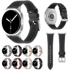 For Samsung Galaxy Watch 8 Classic 46mm/8 40/44mm Leather Slim Adjustable Strap