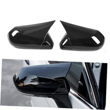 Ox Horn Side View Mirror Cover Compatible with Camry 2018-2025 Glossy Black