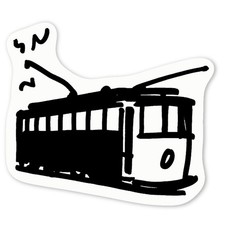 Aufkleber Sticker "Straßenbahn" (DW022929)