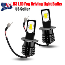 2pcs 6000k H3 Led Fog Light Bulb Conversion Kit Super Bright White Drl Lamp 100w 2pcs 6000k H3 Led Fog Light Bulb Conversion Kit Super Bright White Drl Lamp 100w