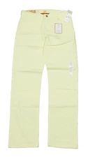 Dockers Men's Yellow The Broken In Alpha Khaki Slim Tapered Fit Flyweight Pants
