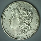 1878 CC Morgan Silver Dollar AU $1 VAM 6 US Coin Carson City Mint