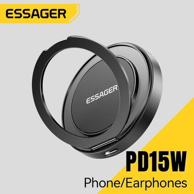 Essager Magnetic Wireless Charger With Holder 15W Fast Charging For iPhone17 16