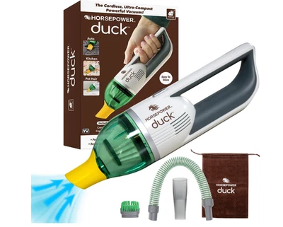 Duck Compact Cordless Vacuum by Horsepower, Ultra-Powerful - Free Shipping
