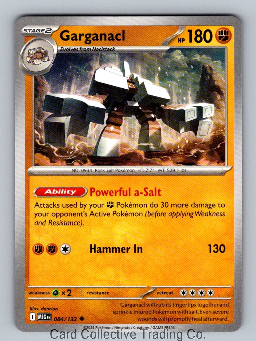 Garganacl Uncommon ME01: Mega Evolution 084/132 NM Normal
