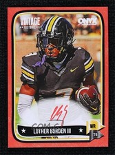 2024 Onyx Vintage Auto Red 20/25 Luther Burden #VALUBU Auto 0j81