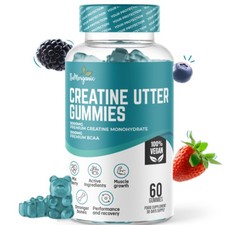 Premium Creatin Monohydrat Gummies 5000mg mit 1000mg 1 Stück (60er Pack) 