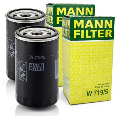 2x MANN-FILTER ÖLFILTER  AUDI VW SEAT PORSCHE BARKAS TRABANT WARTBURG W719/5
