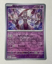Pokmon TCG Holographic Rare Mewtwo Holo Rare Pokmon Card #150/165 -  Scarlet & Violet 151 Set (Ungraded, NM+) Mewtwo Scarlet And Violet