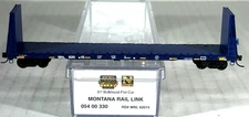 MICRO-TRAINS N SCALE 61' BULKHEAD FLAT CAR MONTANA RAIL LINK 05400330