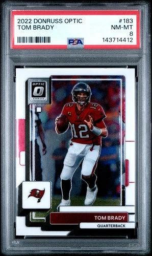 2022 PANINI DONRUSS OPTIC #183 TOM BRADY PSA 8