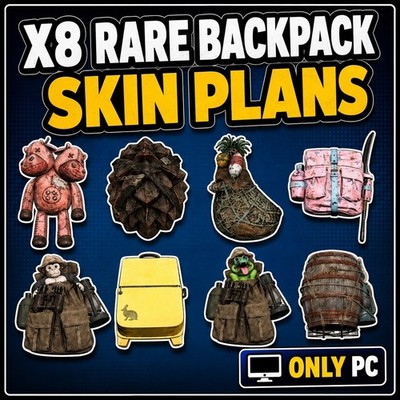 FALLOUT 76 PC | X8 RARE BACKPACKS PLANS BUNDLE 