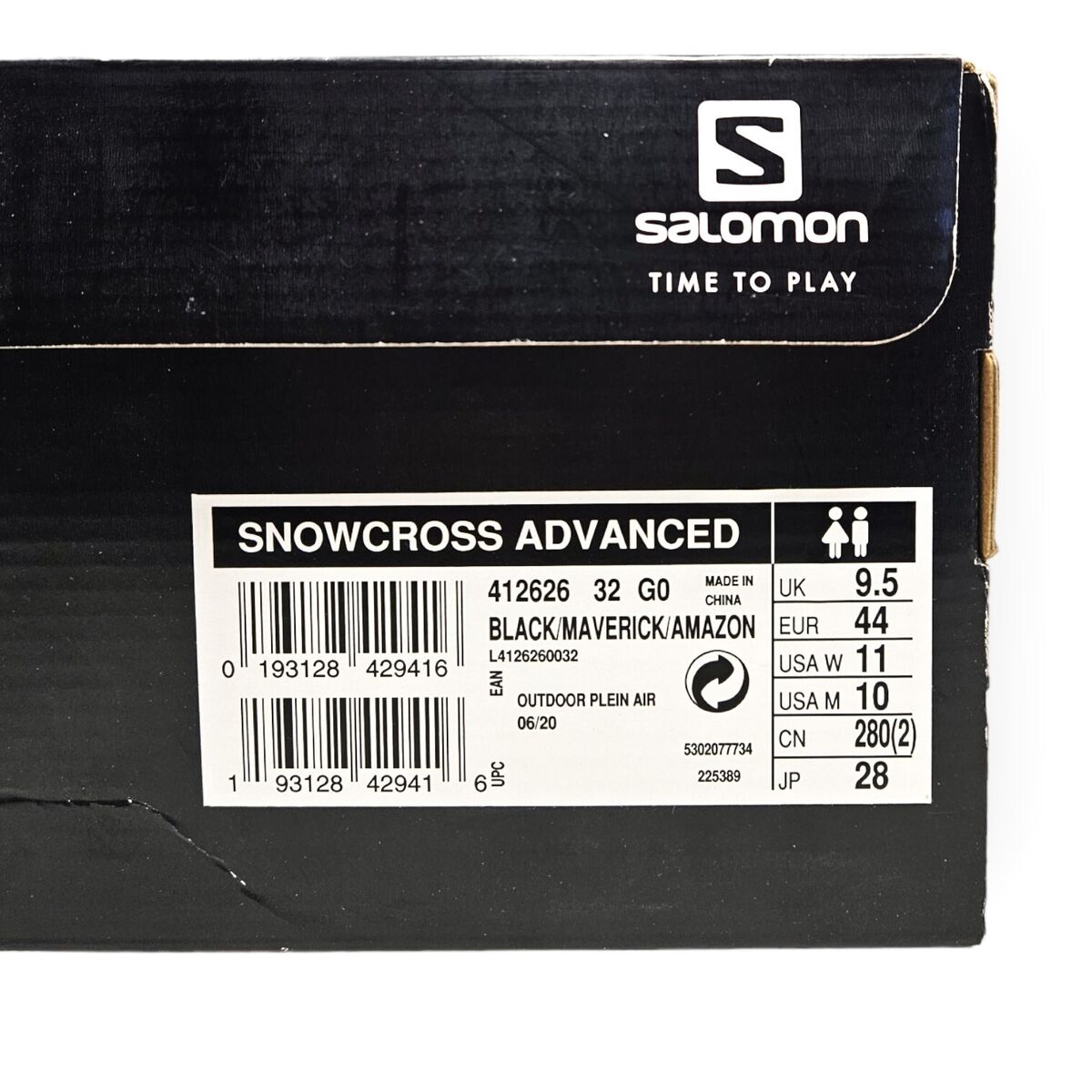 SALOMON SNOWCROSS ADVANCED Waterproof, Black/Maverick/Amazon SALOMON SNOWCROSS ADVANCED Waterproof, Black/Maverick/Amazon