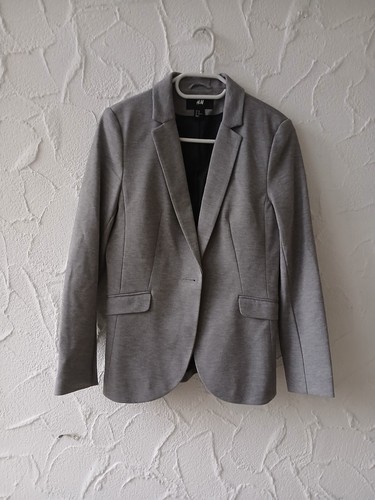 Vintage ladies blazer H&M size 40 colour grey excellent condition