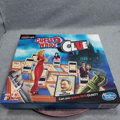 Guess Who Clue Board Game Mash-Up By Hasbro Gaming Colab
