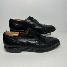 Allen Edmonds Chester Wingtip Oxford Mens Size 9 C Black Made In USA Dress Shoes