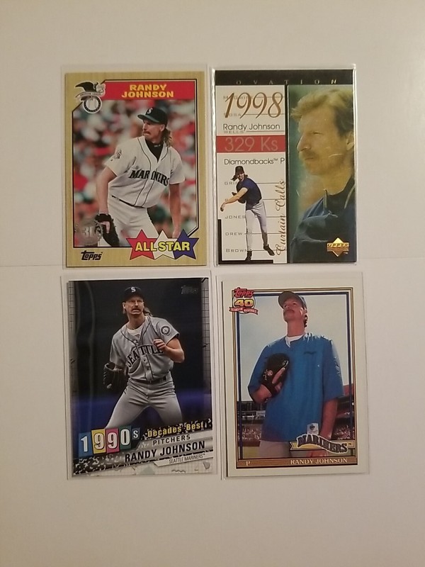 Randy Johnson (4) Card Lot Seattle Mariners Arizona Diamondbacks MLB HOF 