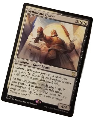MTG 1x Syndicate Heavy, NM, Ravnica: Clue Edition, Extort Investigate Gain Life