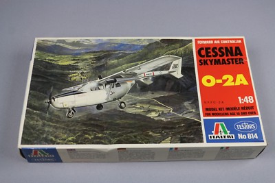 ZF448 Italeri 1/48 Model Airplane 814 CESSNA Skymaster O-2A Vintage Model 
