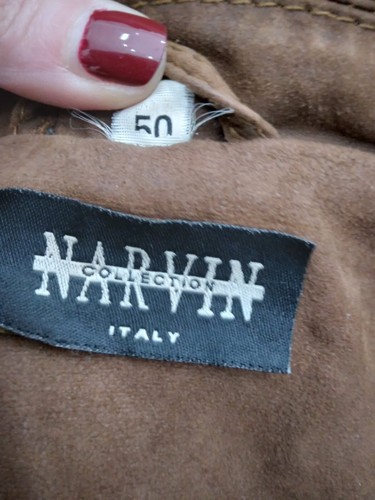NARVIN Giacca in vera pelle usato donna woman marrone Tg 50 XYC726L - Picture 5 of 6