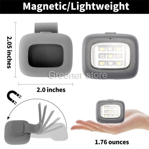LED Magnetic Lamp 5 Modes USB Rechargeable Night Running Camping Safety Light - Picture 3 of 15