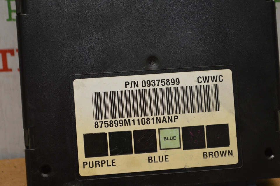 GMC Yukon XL 1500 2500 2001 unidad de control de carrocería BCM 09375899 módulo 28-4F6 Foto 2 de 4