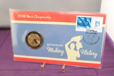 2012 Australian Tennis Open 2 x $1 UNC Coins Mens and Womens PNC RAM