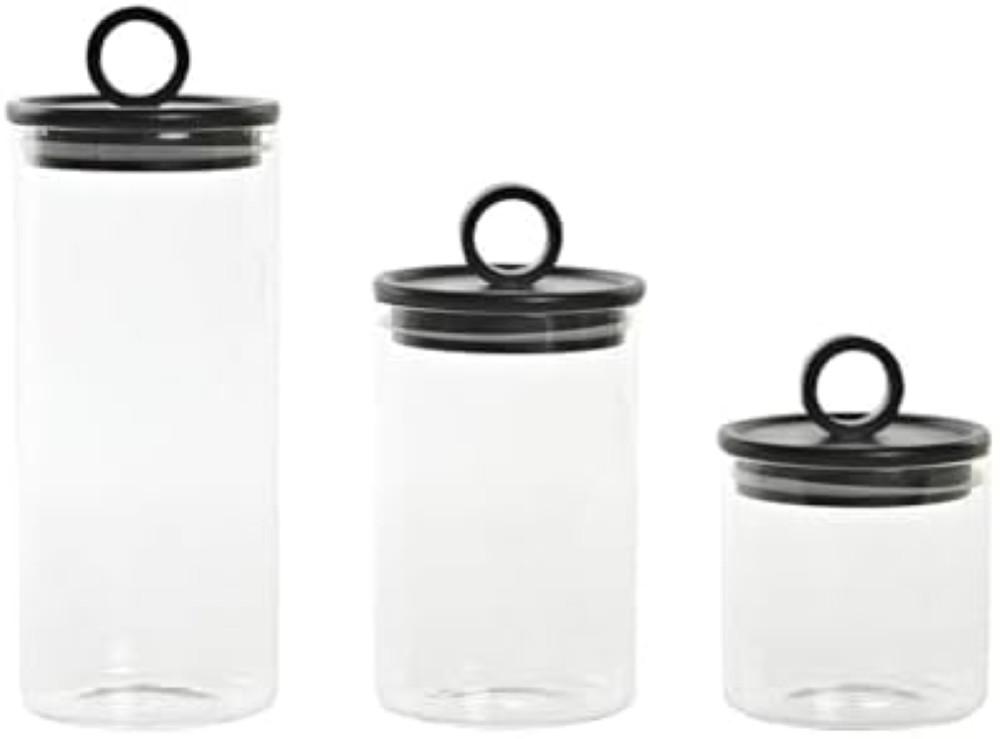 BOTE SET 3 CRISTAL BAMBU 9X9X24 1100ML 17 - 1