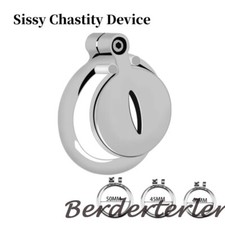 Male Metal Flat Chastity Cage Anti-Cheating Chastity Device Sissy Cage Lock Male