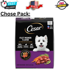 CESAR Small Breed Dry Dog Food Filet Mignon Flavor and Spring Vegetables Garnish