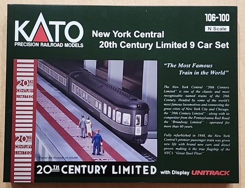 KATO N Scale ~New 2024~ New York Central 20th Century Limited 9 Car Set ~106-100