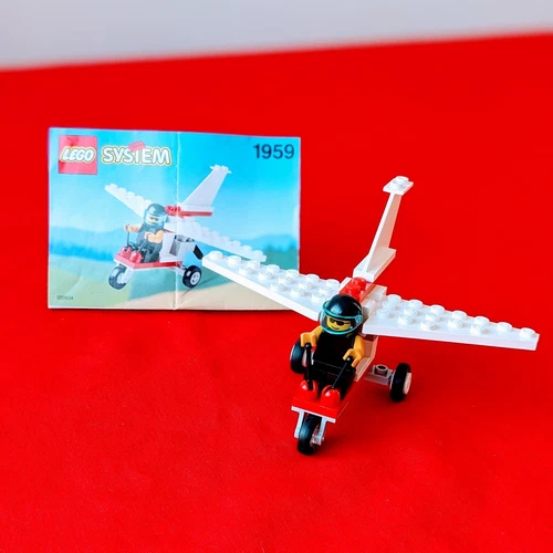 1993 LEGO 1959 Ultra-Light - Complete w/ Minifig & Manual - Vintage Town Set