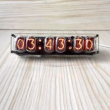 6-bit IN-12 Glow Tube Clock IN12 Nixie Clock Base DC 5V Not Include Tube