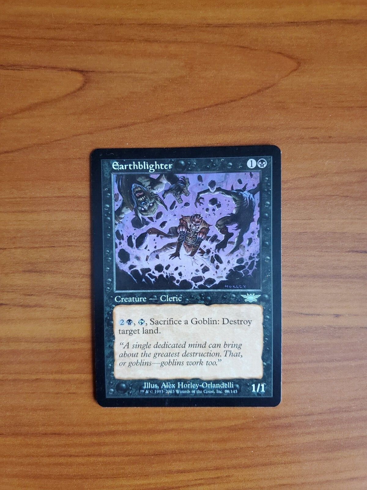 MTG Magic the Gathering Legions - Earthblighter - 68/145 - NM