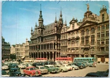 Postcard - Old Market Place, King's House & Guild Houses, Brussels, Belgium