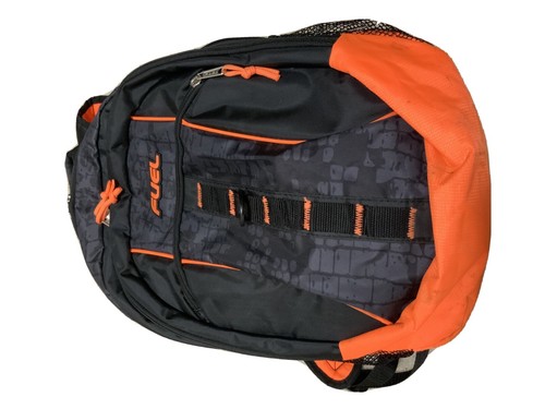 FUEL backpack black and orange color 