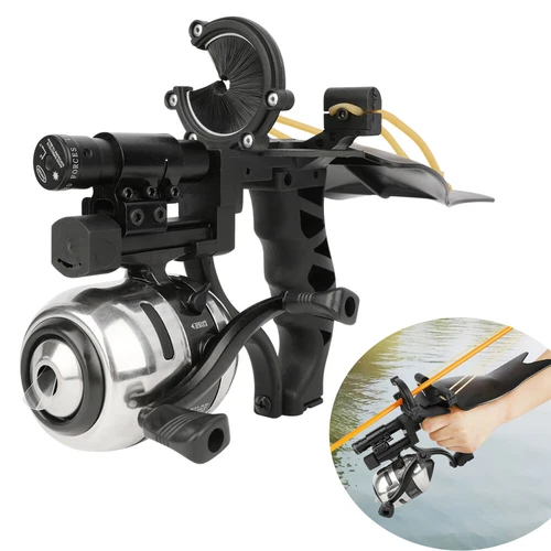Bowfishing Hunting Catapult Fishing Bow Kit Sling Archery Arrow Shooting Outdoor - Picture 3 of 17