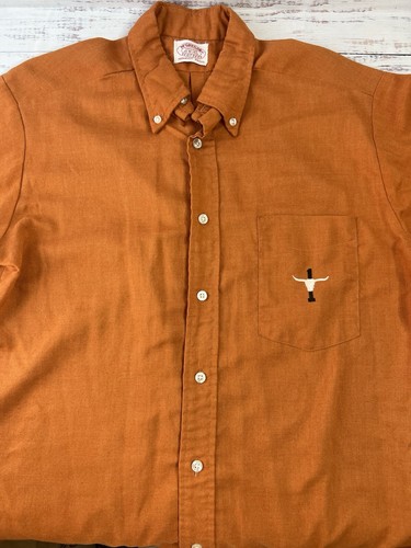 Vtg 50s McGregor Sports ScotSet Collar Button Shirt 15-15.5 Texas Longhorn RARE - Picture 5 of 10