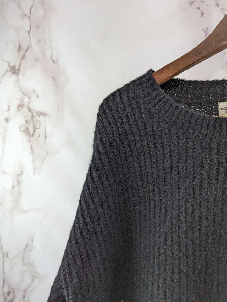 Suéter Denim & Supply Ralph Lauren para mujer XL negro grueso de gran tamaño holgado Foto 2 de 4