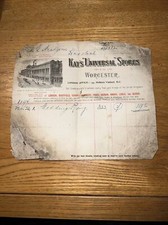 Antique Sales Receipt - Wedding Ring - Kay?s ?Universal? Stores 1923 -Catalogue