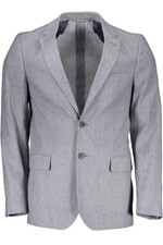 Gant Elegant Gray Linen-cotton Blend Jacket