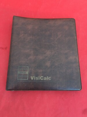 Vintage TRS-80 VisiCalc Software und Handbuch