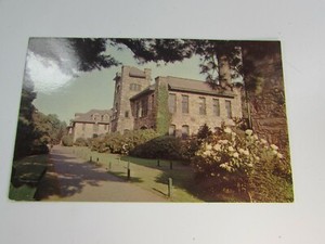 Vintage Postcard Nc Virginia Building Lees Mcrae College Banner