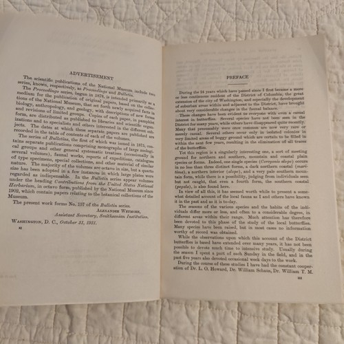 Rare 1932 Butterflies of D.C. Entomology Bulletin 157 Smithsonian Institution - 第 5/24 張圖片